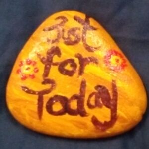 Hand Painted Rock by Me Acrylic Paint